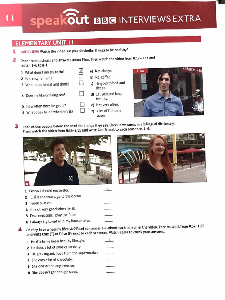 BBC Interviews Unit 11 Health | PDF