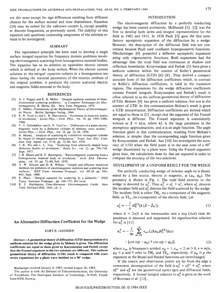 1984 an alternative diffraction coefficient for wedge pdf