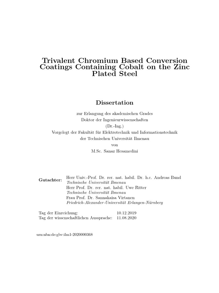 Trivalent Chromium Based Conversion - Ilm1-2020000368 | PDF | Chromium ...
