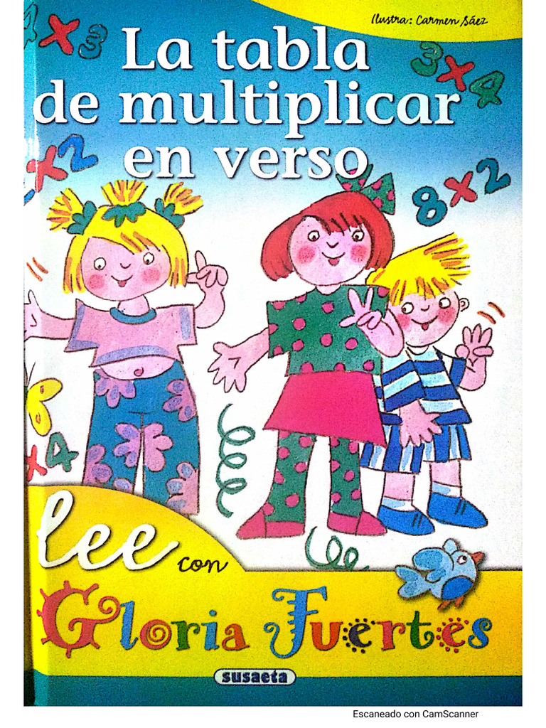 la tabla de multiplicar en verso de Gloria Fuertes PDF