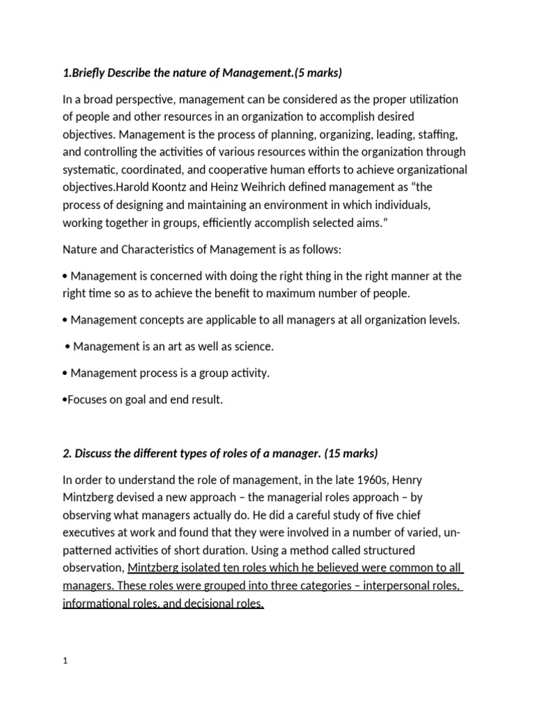 Q & A Basics of Management | PDF | Science | Science & Mathematics