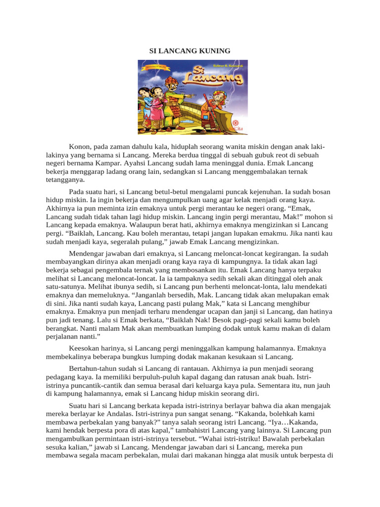 Si Lancang Kuning | PDF