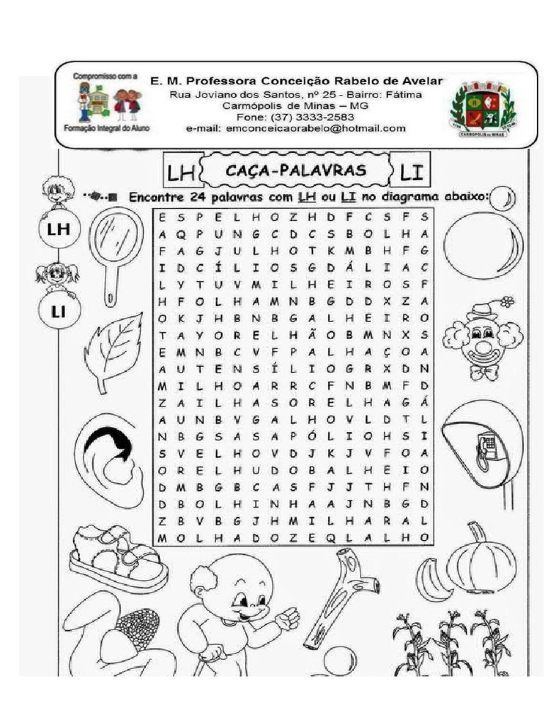 Caça Palavras LH Ou Li | PDF