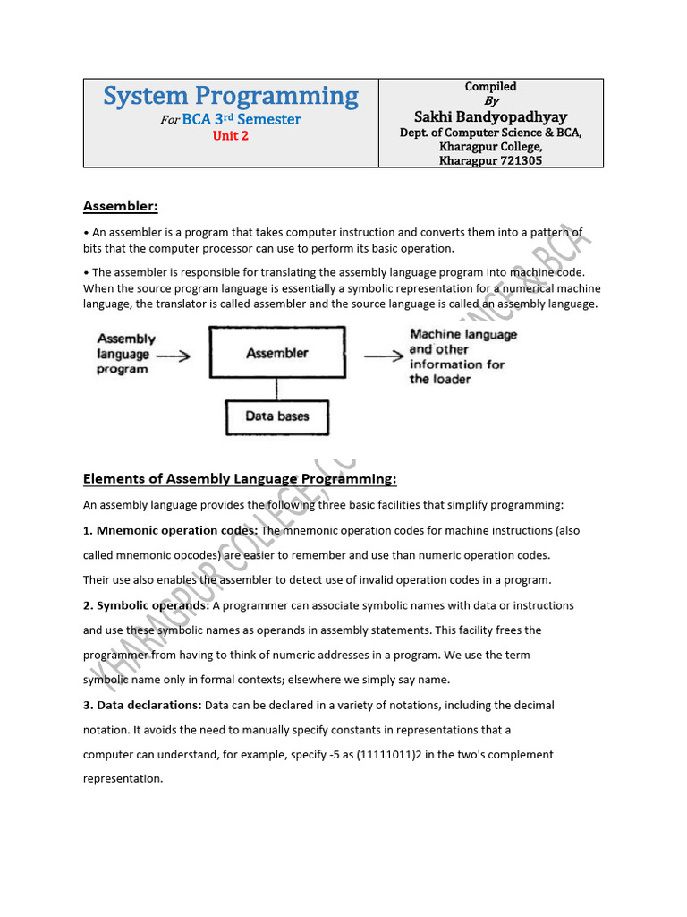Assembler | PDF