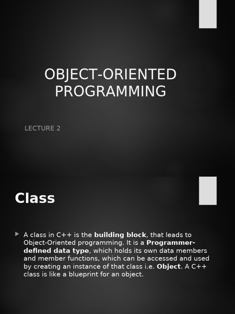 Lecture 2 (Class Syntax) (Autosaved) | PDF