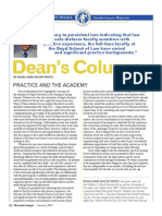 Dean's Column: Practice and The Academy