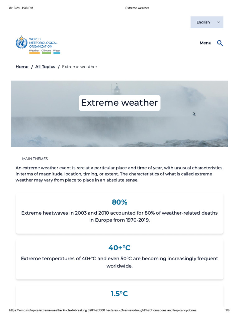 Extreme Weather | PDF