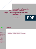 Simple Linear Regression: Inference + Diagnostics: Statistics 203: Introduction To Regression and Analysis of Variance