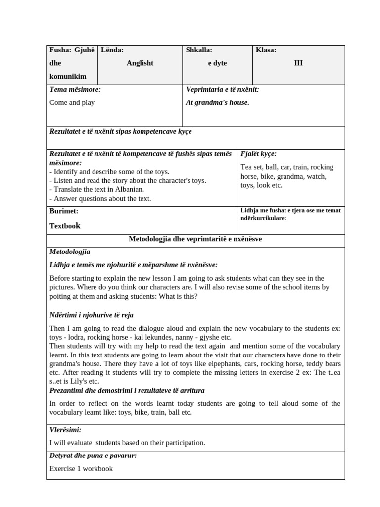English for Young Learners | PDF