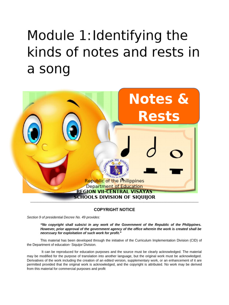 Module 1 Musika 1st Q 1 | PDF | Copyright | Career & Growth