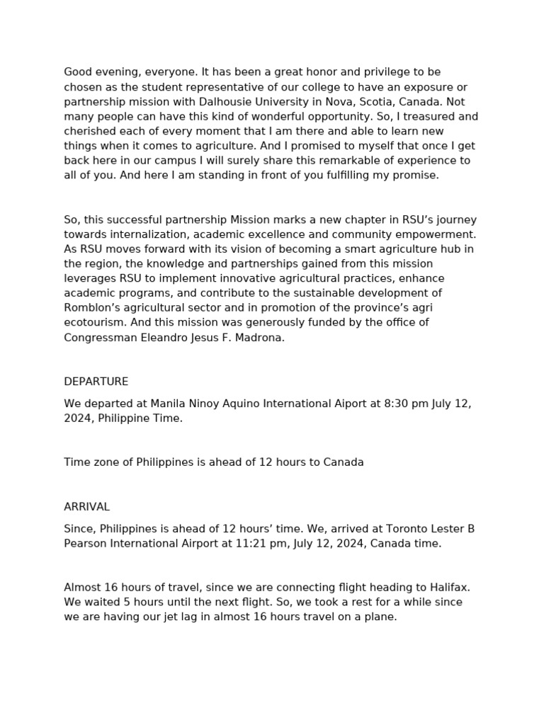 Script Experience in Canada | PDF