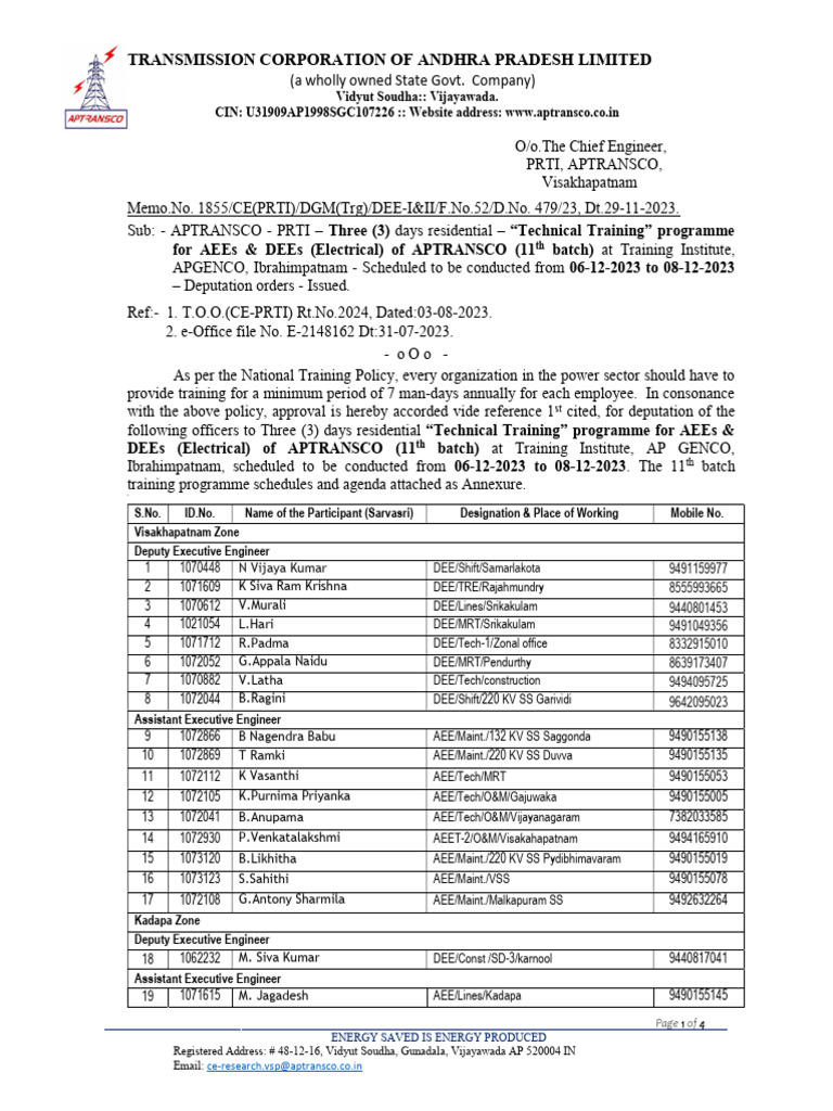 Memo.1855 11th Batch | PDF