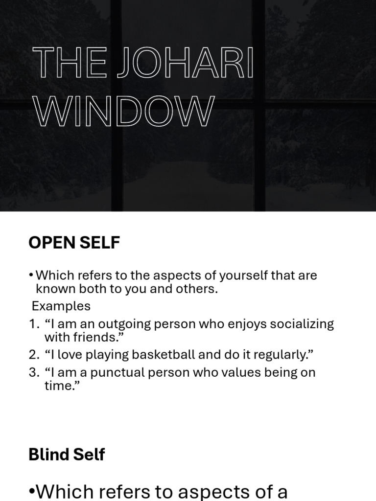 The johari window pdf
