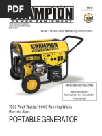 Download Champion Generator Manual by Bill Melin SN77251312 doc pdf
