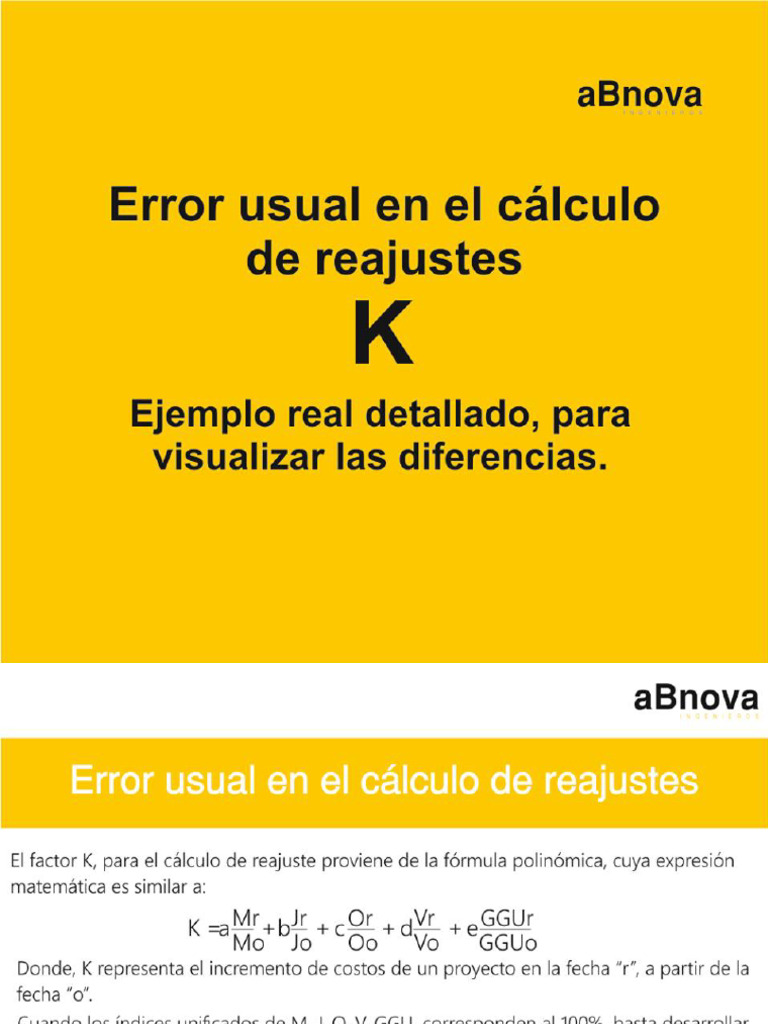 Error Calculo Del K | PDF