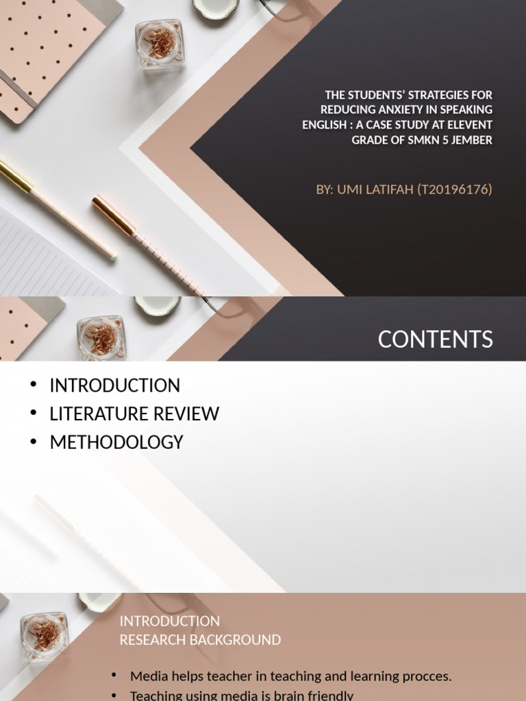 Strategies to Reduce English Speaking Anxiety | PDF