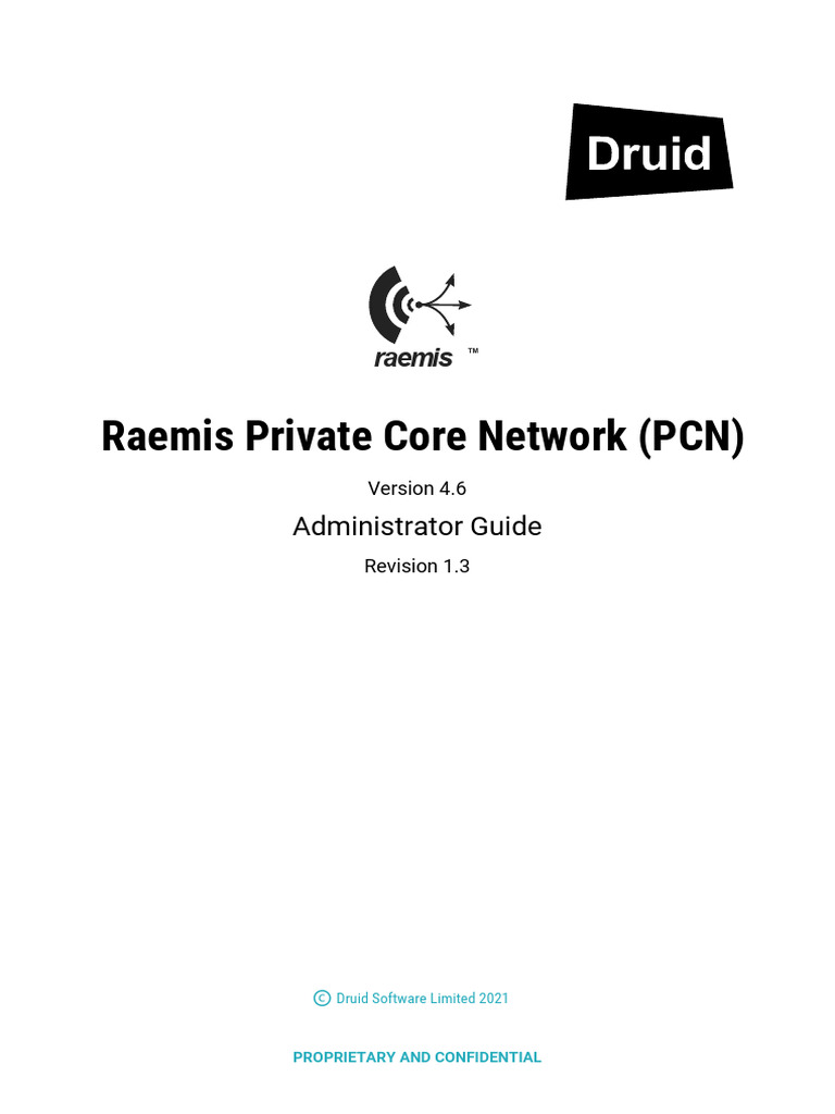 Druid Raemis PCN Admin Gde Rev1.3 | PDF