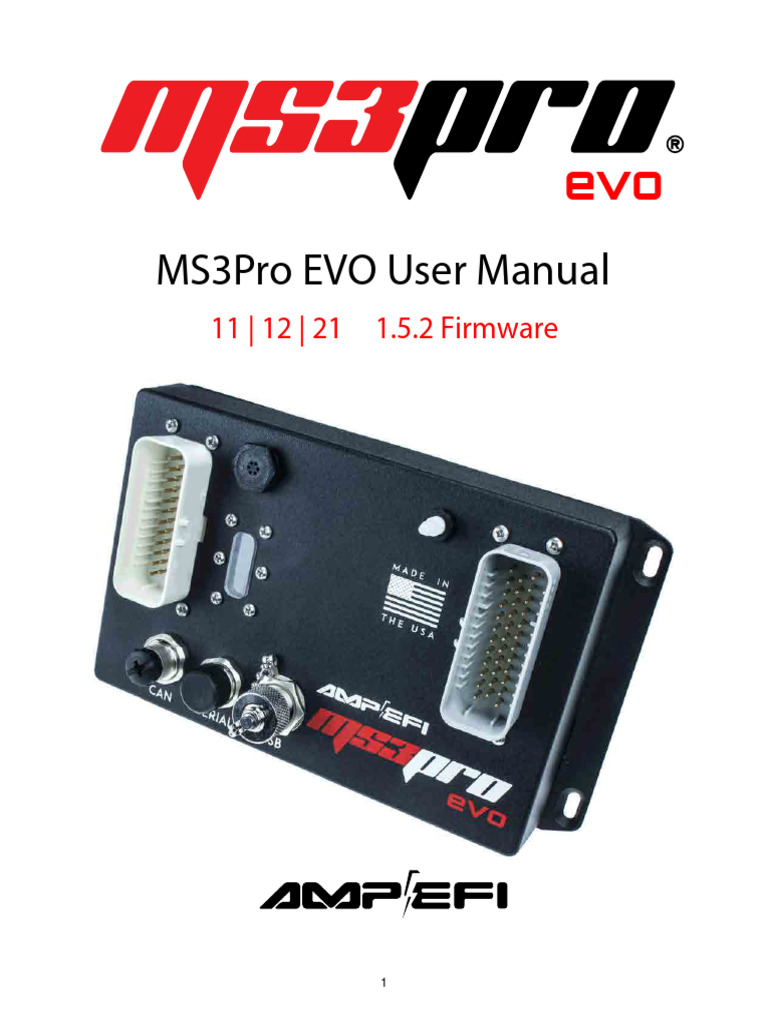 Ms3pro Manual152 Evo | PDF