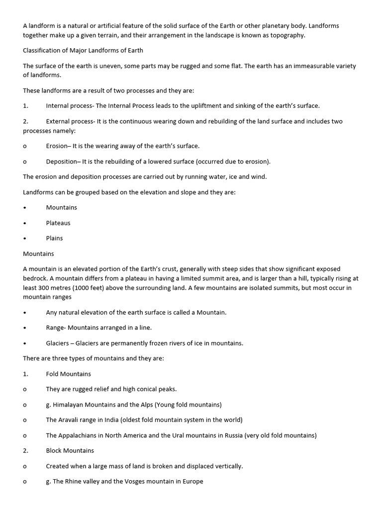 Landform | PDF