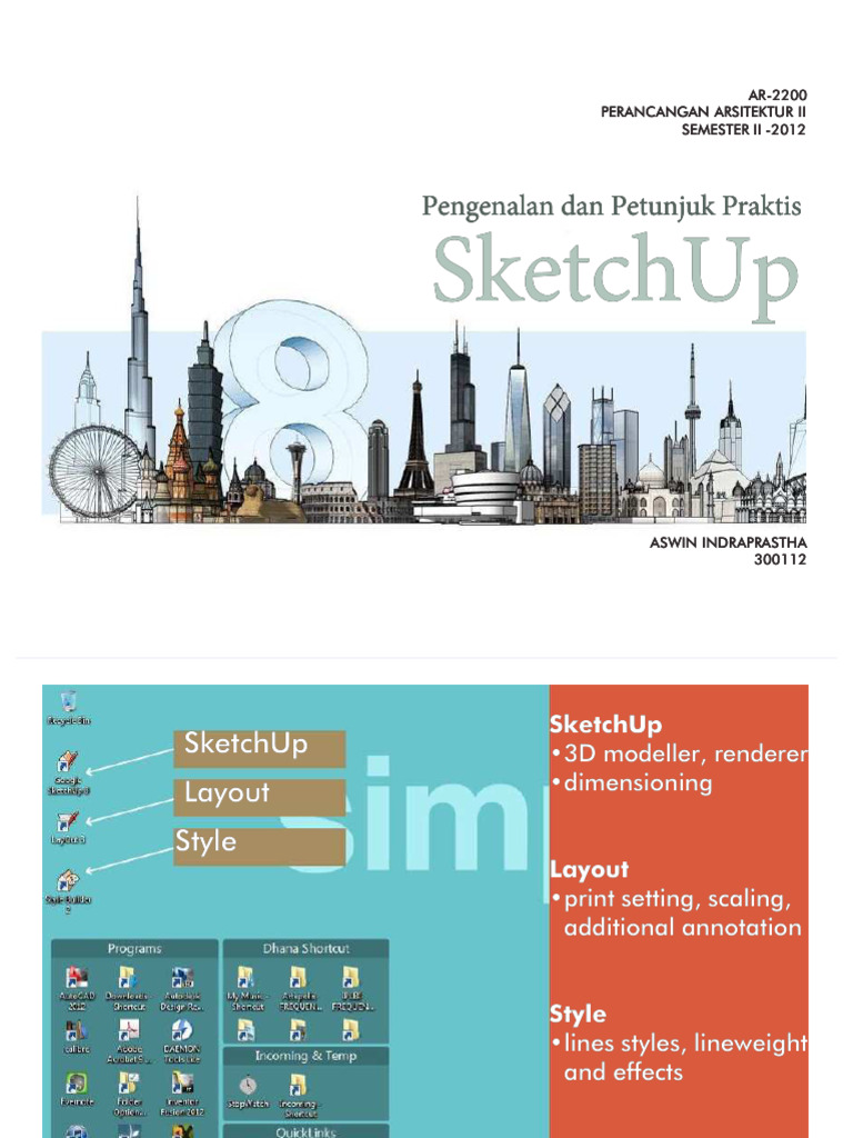 1 Tutorial Sketchup Layoutpdf Compress | PDF