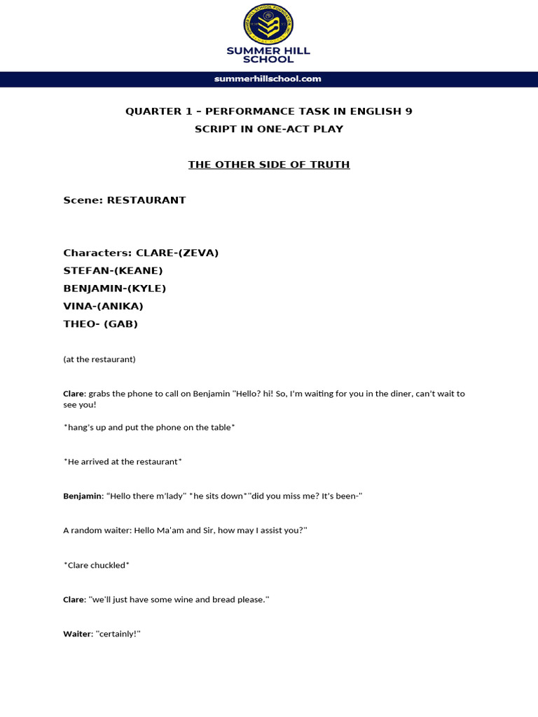 Script Writing. 2. | PDF