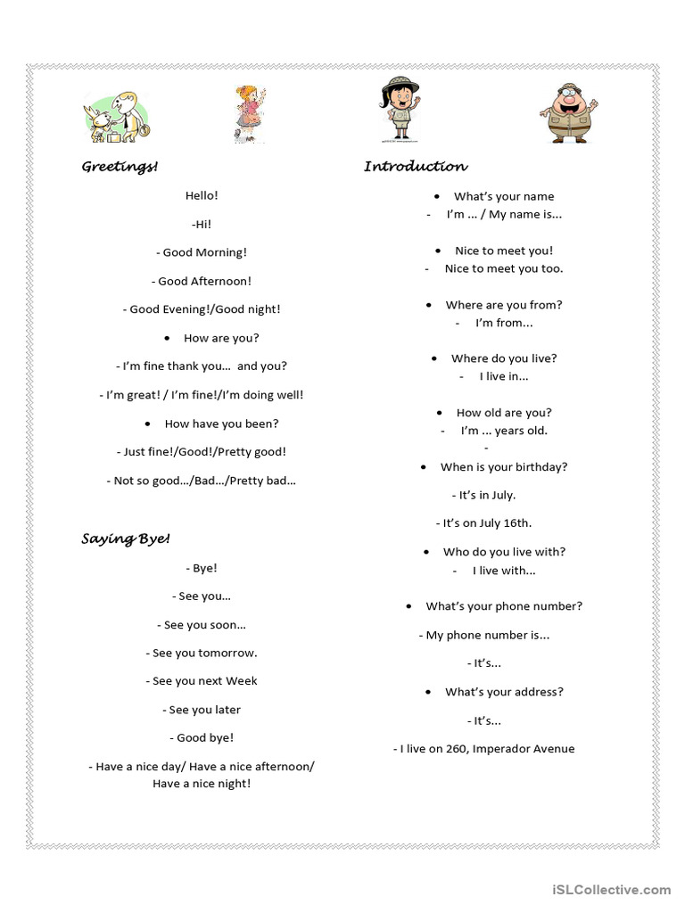 Greetings | PDF