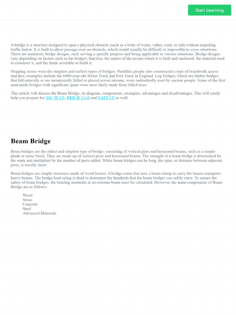 97 - Beam Bridge - Learn Its Components Classifications and Examples ...