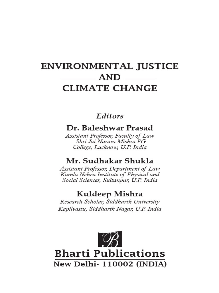 Environmental Justice and Climate Change | PDF