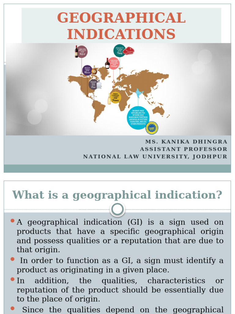 Geographical Indications | PDF