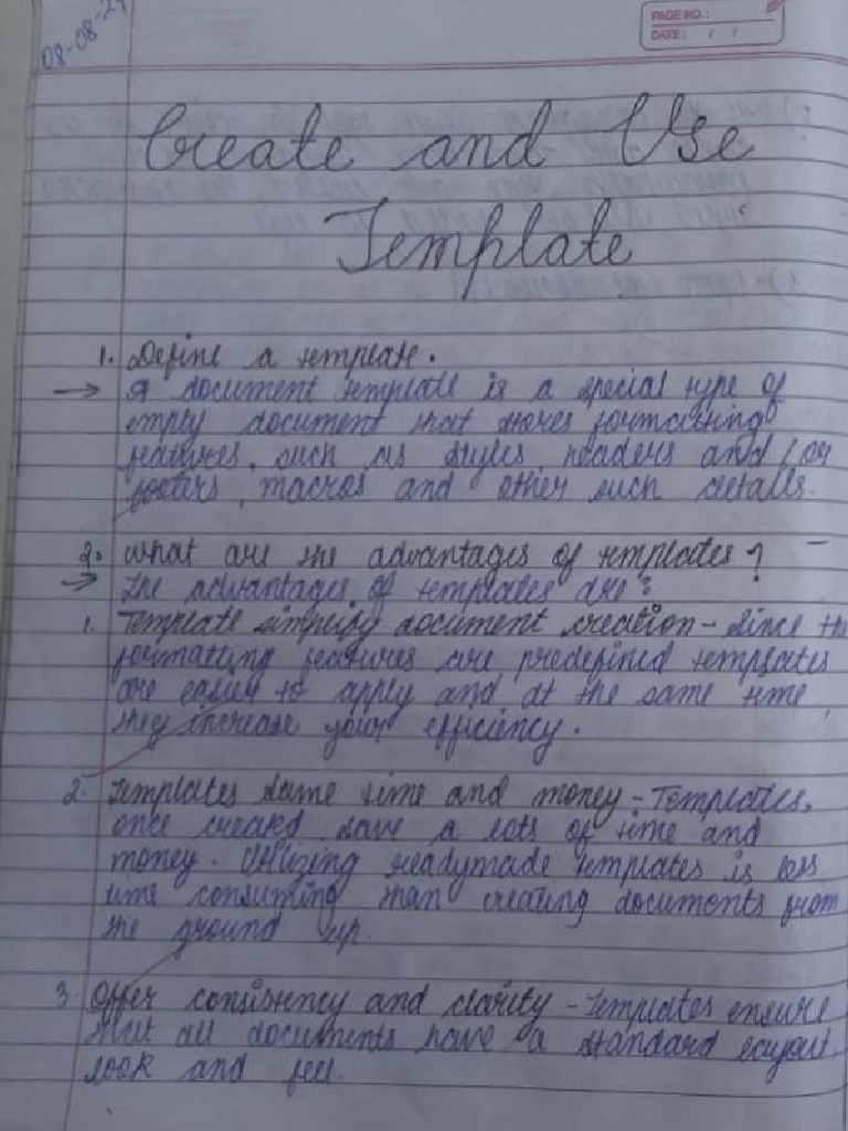 How To Create And Use Template Class 10