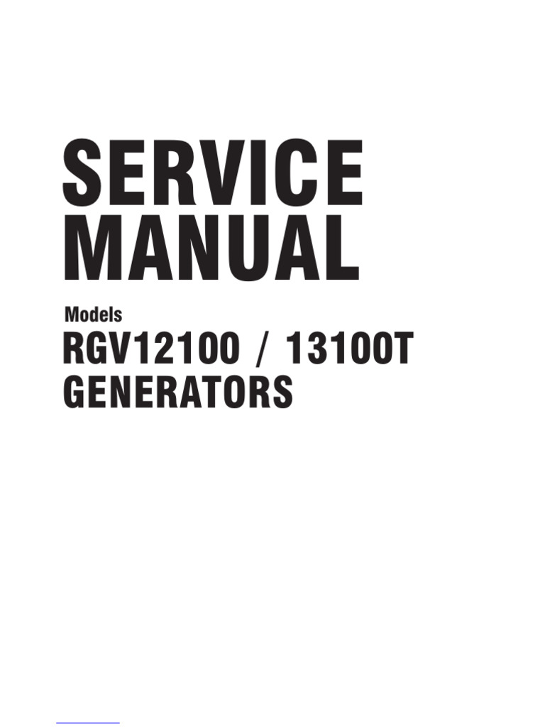 RGV12100 RGV13100T Service Manual | PDF | Mains Electricity | Transformer