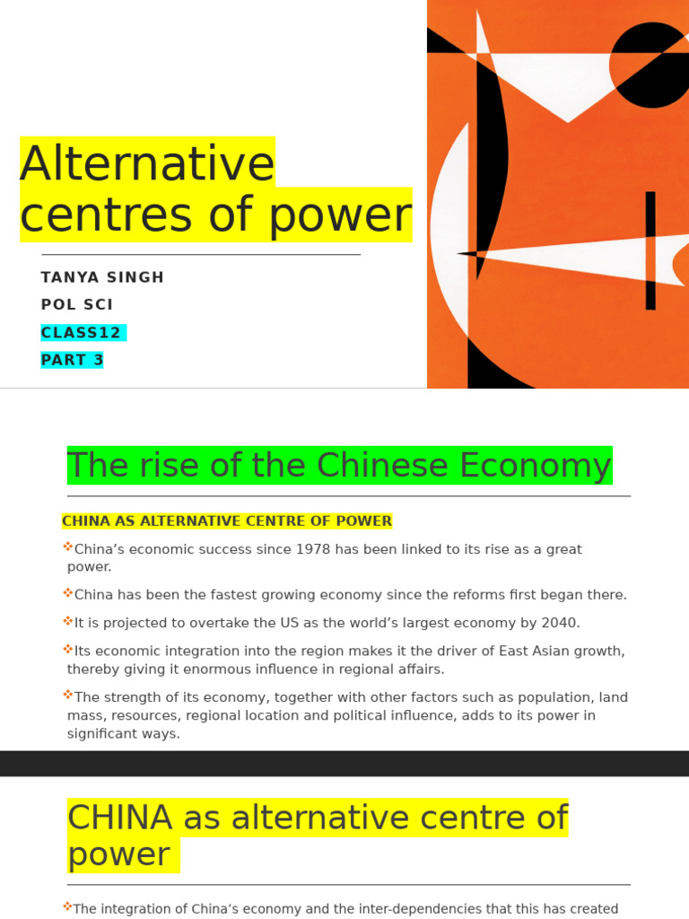 The Rise of China As Economic Power | PDF