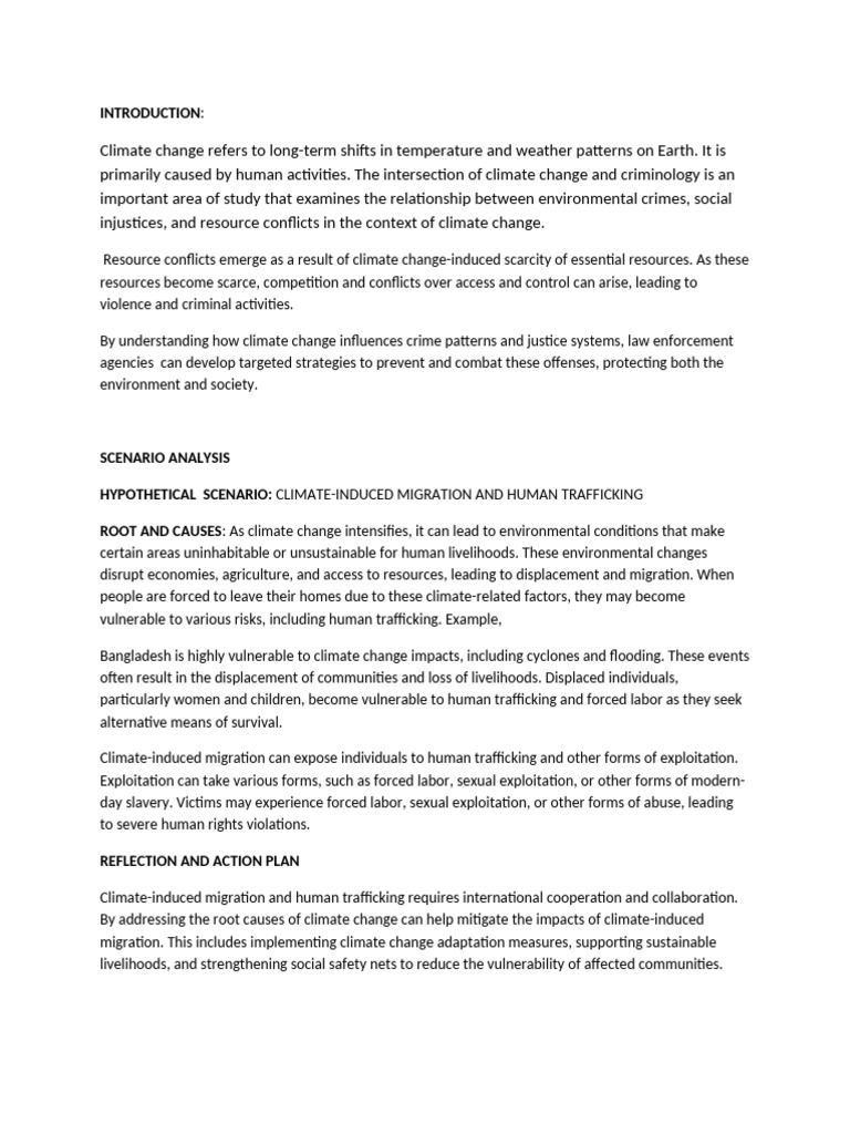 Sts Climate Change Problems and Solutions | PDF
