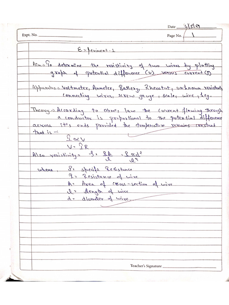 Physics Practical File | PDF