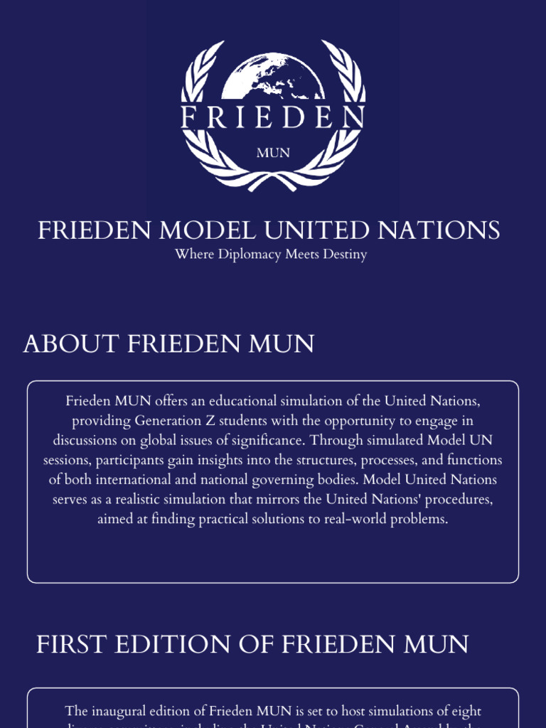 Frieden Model United Nations | PDF
