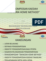 Pengkomposan Kaedah "Takakura Home Method": Bahagian Teknologi Dan Penyelidikan