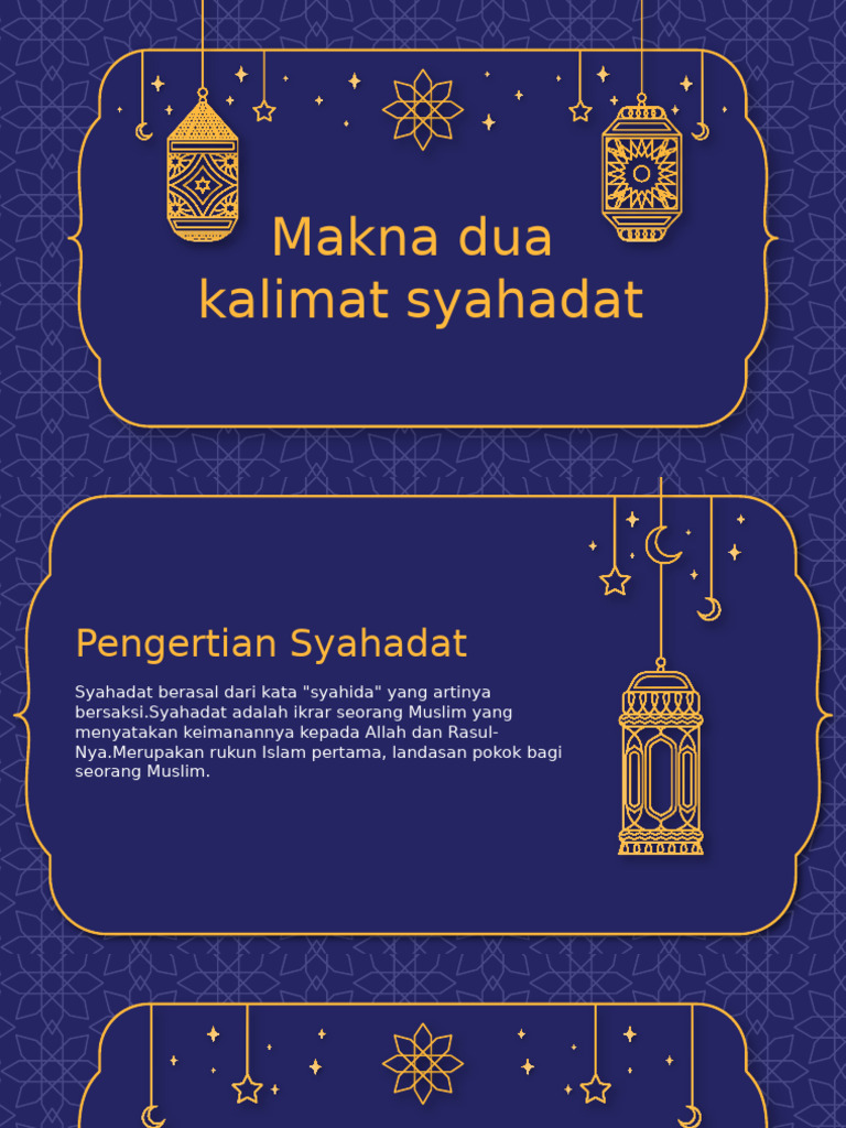 Kelompok 1 Makna Dua Kalimat Syahadat | PDF