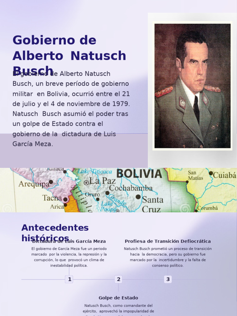 Gobierno de Alberto Natusch Busch 1979 | PDF | Dictadura | Política