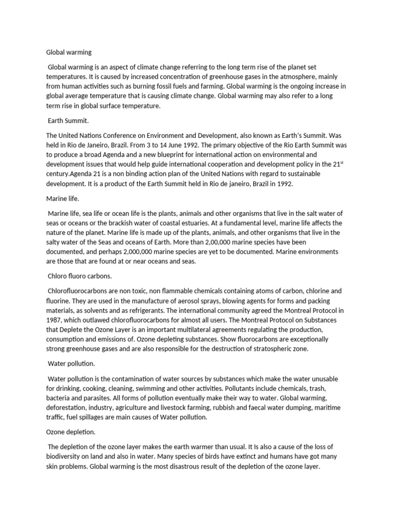 Environmental Law Pdf Climate Change Ozone Depletion