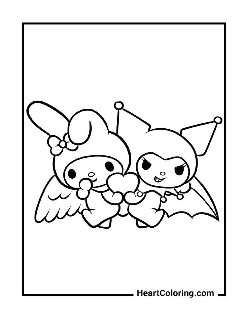 12122angelanddemononegaimymelodycoloringpages PDF