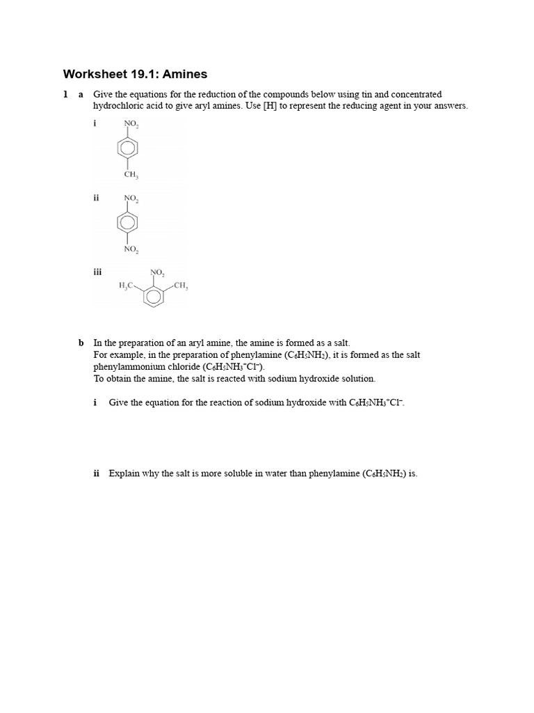 19.1 Amines | PDF