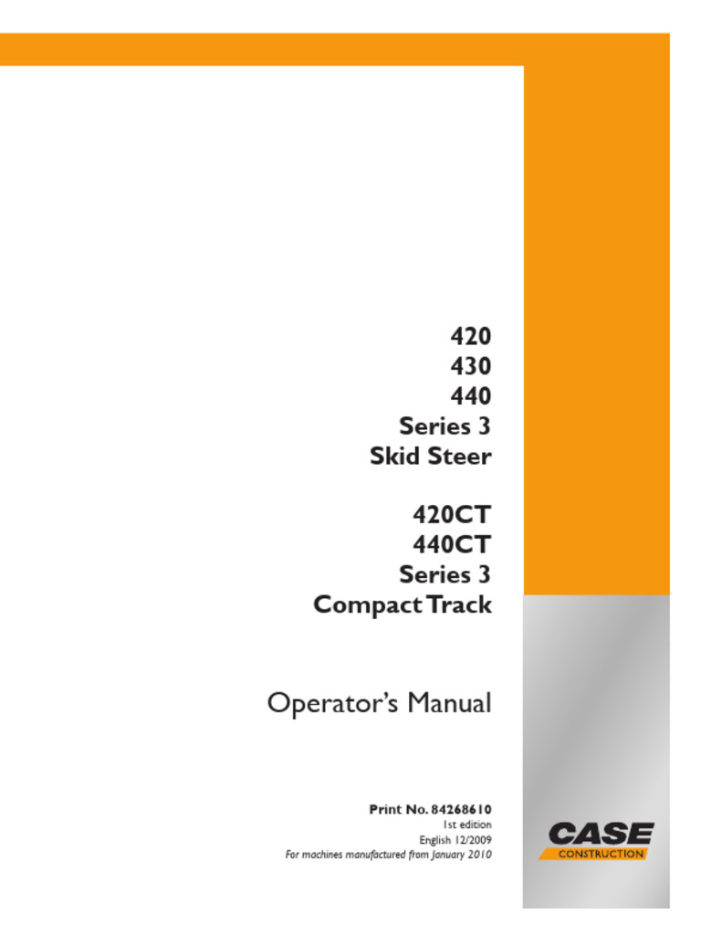Case 430 Series 3 Operator's Manual | PDF | Technology & Engineering