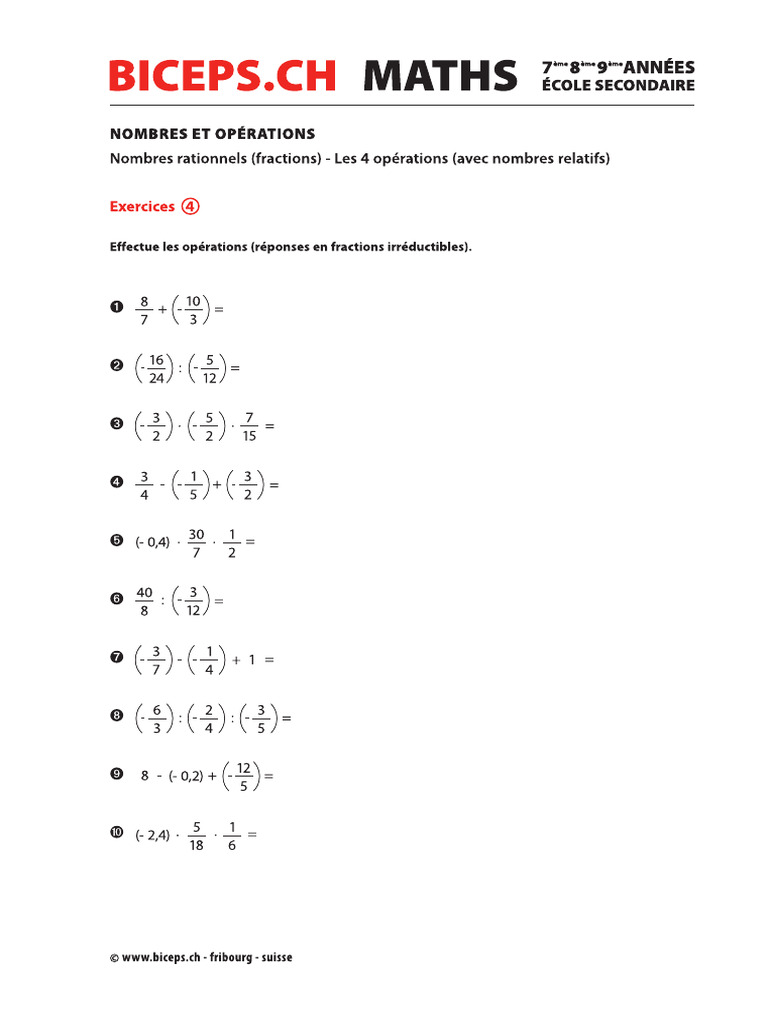 Exercices 4 | PDF