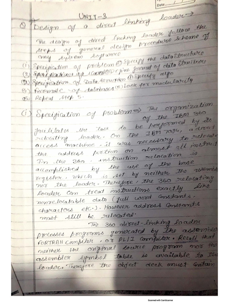 MSC (CS) IVsem System Programming Notes UNIT - III | PDF