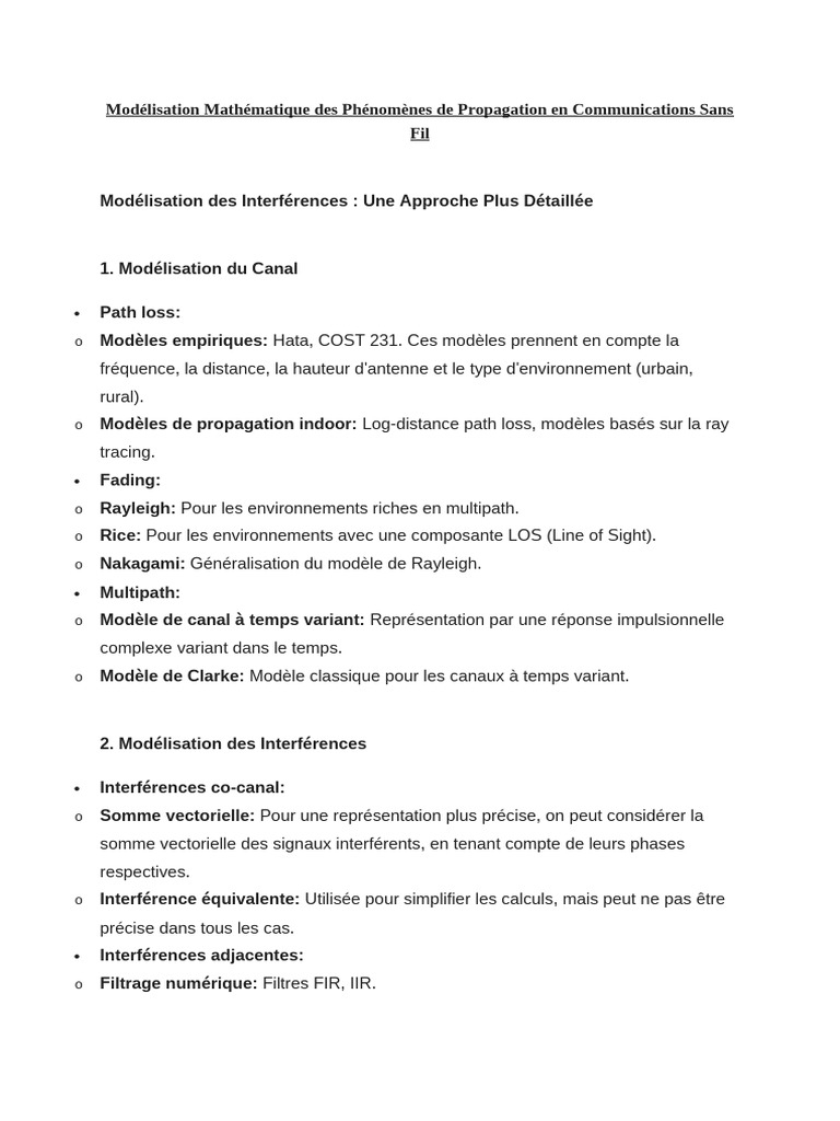 Modélisation Pdf