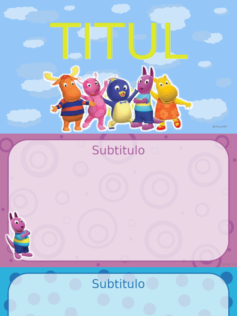 PRESENTACION CON TEMATICA - Backyardigans | PDF