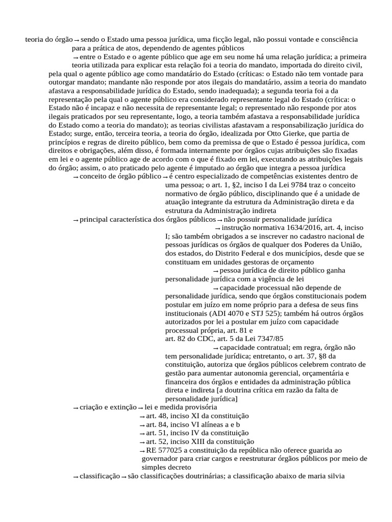 Teoria Do Órgão | PDF