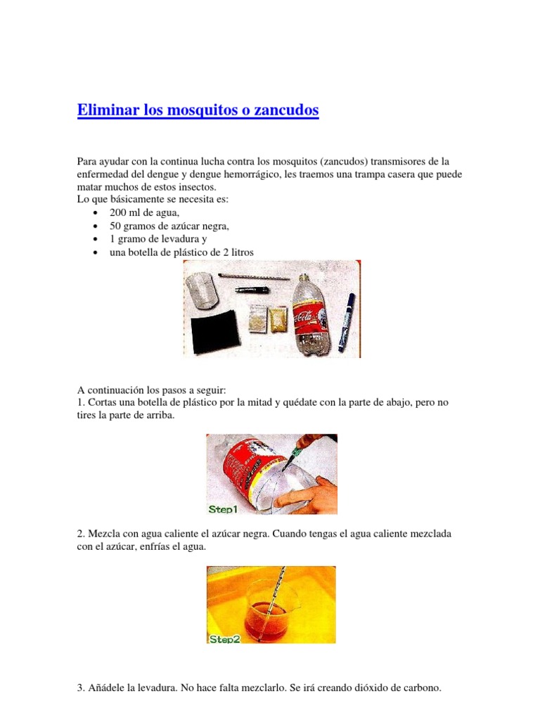 hada Me gusta Cósmico Eliminar Los Mosquitos o Zancudos | PDF | Bienestar | Medicina