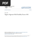 Nigerians With Disability Decree 1993
