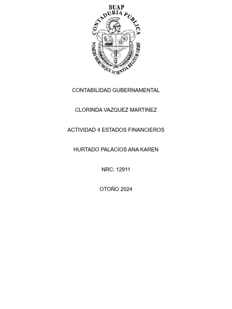 Actividad 4 Estados Financieros | PDF | Contabilidad | Estado financiero